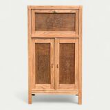 Parisian art deco sideboard in raw oak 1930