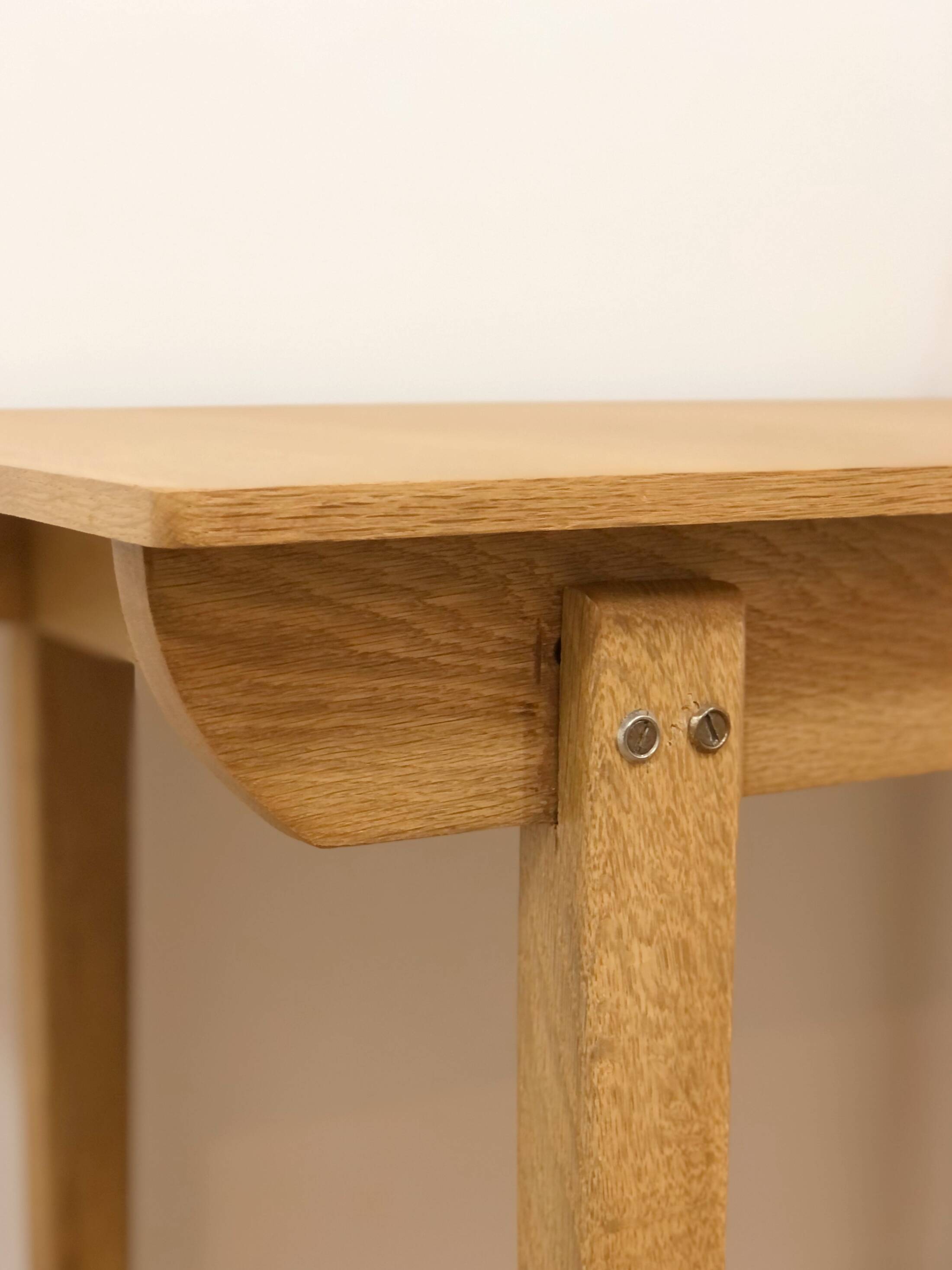 1960s desk, made of solid oak