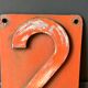 Vintage 1970's 2nd class railroad car plate