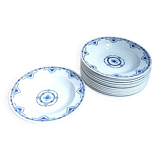 Art Deco plates, St Amand earthenware