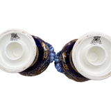 Vase in Gien earthen earthen of amphora shape