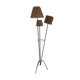 Black metal tripod floor lamp 1950