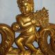 Imposant Miroir, bois sculpté doré, à décor de Putto