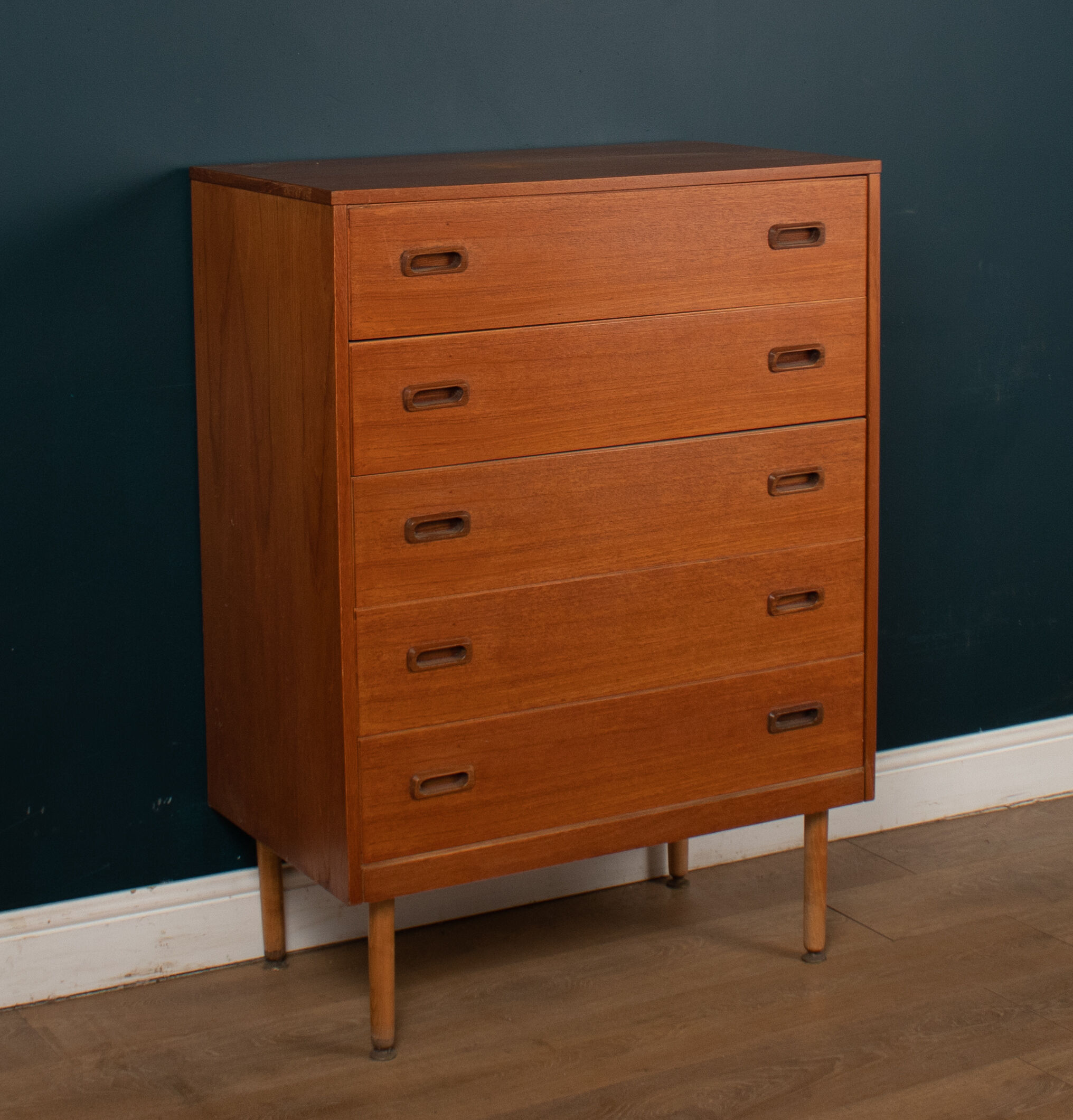 Retro Teak 1960s Mid Century Chest Of Drawers