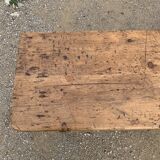Old black wooden console