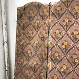 Paravent 4 pans en tissu ancien