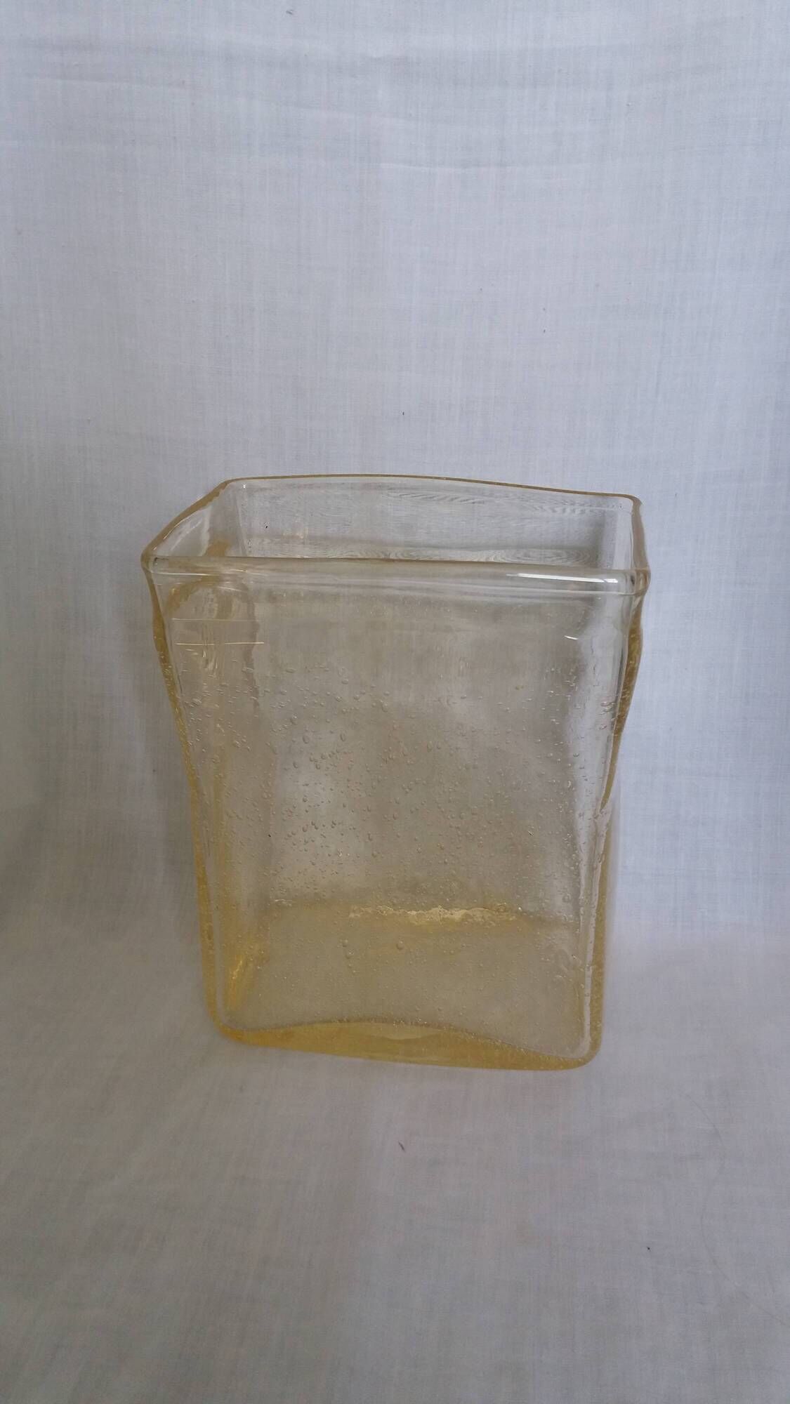 Bubble glass vase