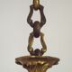 French Antique Traditional Bronze 8 Light Chandelier Acanthus Detail 5566