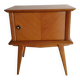 Vintage bedside table, varnish, compass legs, vintage 50s