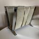 Chrome and suede calfskin magazine rack 1970