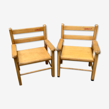 Set of 2 children's chairs combelle