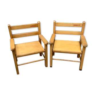 Set of 2 children's chairs combelle