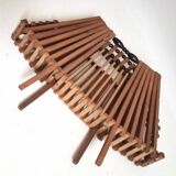 50s scandinavian foldable fruit basket