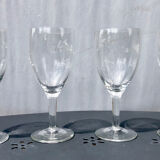 Engraved crystal glasses