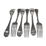 Set of 6 marly christofle forks
