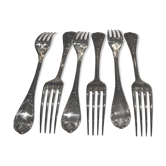 Lot de 6 fourchettes marly christofle