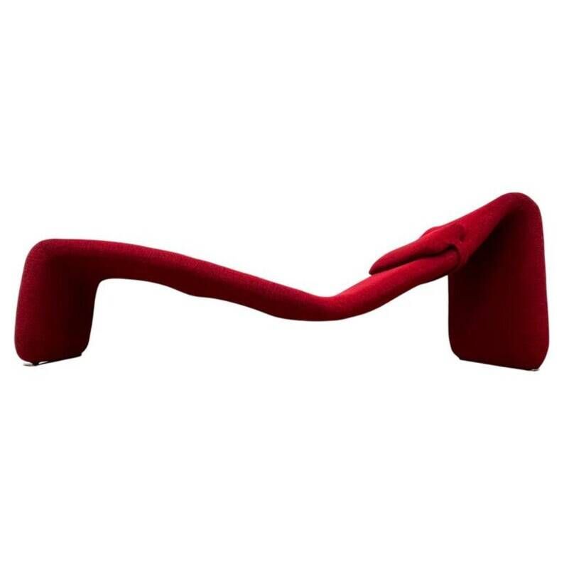 Fauteuil Djinn Lounge Mid-Century pour Airborne conçu par Olivier Mourgue, années 1960.