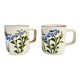 Pair of hand-painted Chinese ceramic mugs