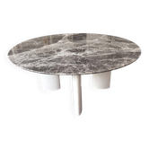 Table basse The Socialite Family – Marbre gris – Design sculptural