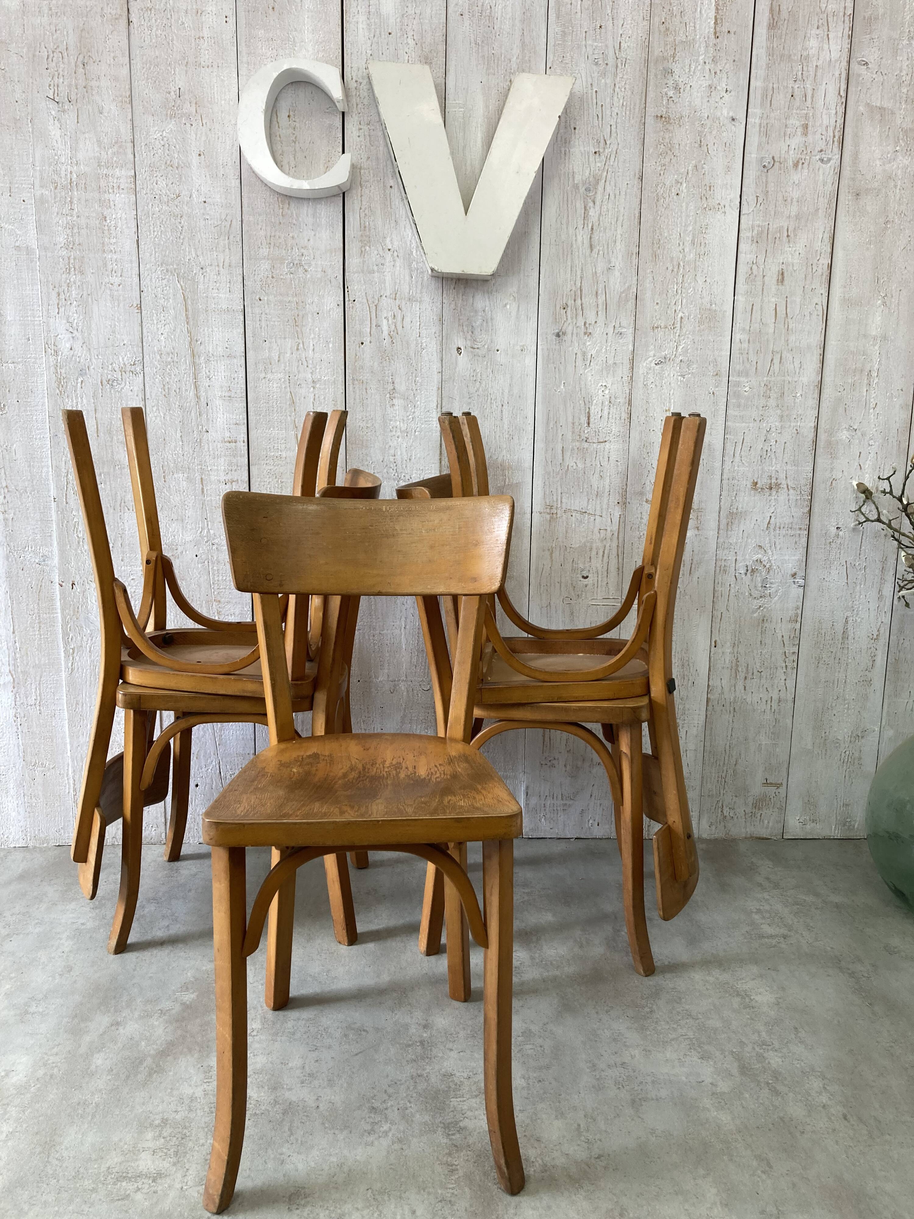 Set of 5 Baumann chairs
