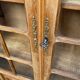 Parisian Art Deco display cabinet from 1950, renovated in raw solid oak, 101cm.