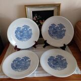Anciennes assiettes plates Lunéville KG Badonviller