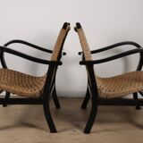 Pair of vintage armchairs by Erich Dieckmann, 1940