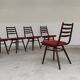 Lot de 6 chaises Jitona Sobeslav , Tchécoslovaquie 1960