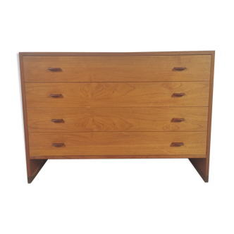 Chest of drawers In teak by Hans Wegner for RY mobler Dunemark 1960s