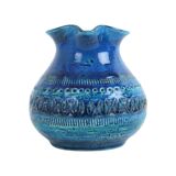 Blue Bitossi Vase Ear Vase Rimini Blue Aldo Londi Design Sixties