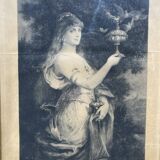 Engraving of a woman.