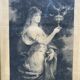 Gravure d'une femme.