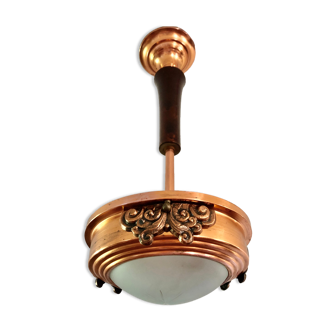 Suspension in art deco copper 1930