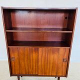 Danish retro vintage library in rosewood with sliding doors from the 1960s.