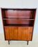 Danish retro vintage library in rosewood with sliding doors from the 1960s.