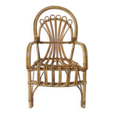 Vintage rattan armchair, child size
