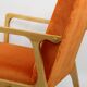 Fauteuil vintage Orange Velvet années 1970