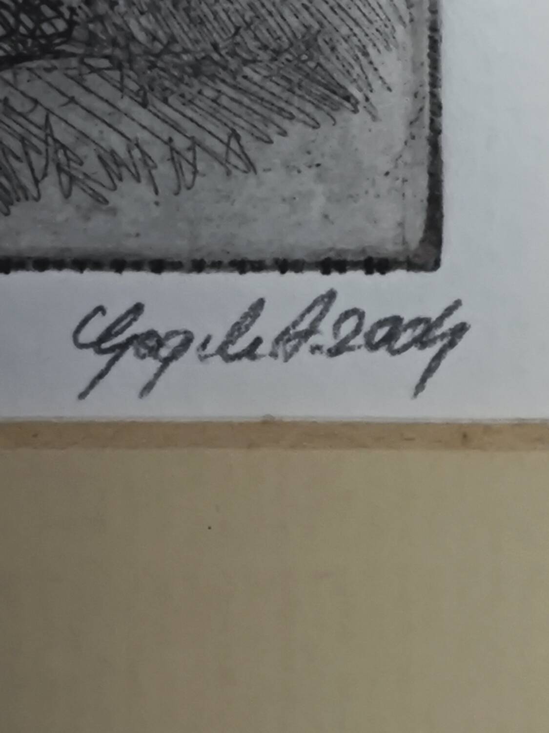 Alexandru Gogilea - "Acquaforte" Wooden Church - 20x20 cm