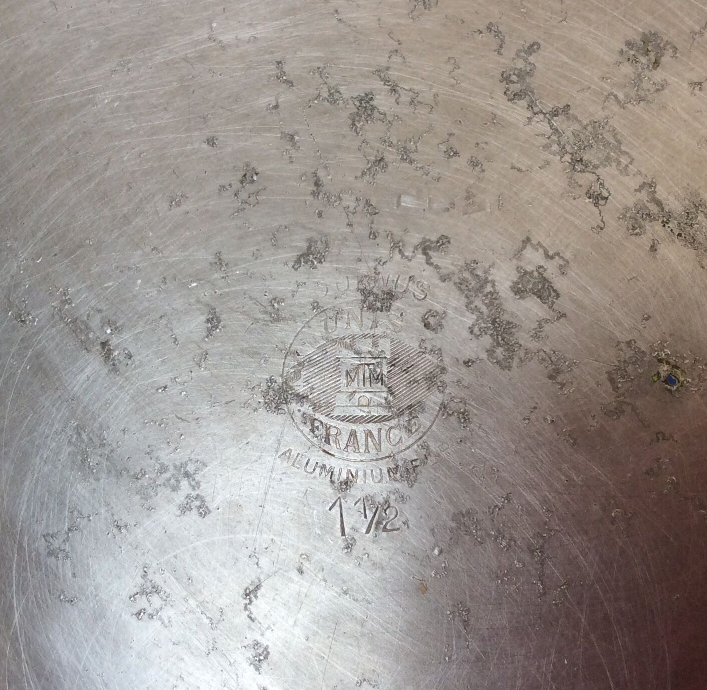 Old milk jar, aluminum cream tournus 1.5 l.