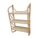 Rattan wall shelf
