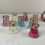 Vintage liqueur carafe and matching glasses Made in Italy