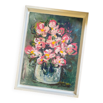 Painting the flowers of Sauberli