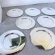 Set of 12 plates - underplates - silver-plated metal Emile Puiforcat