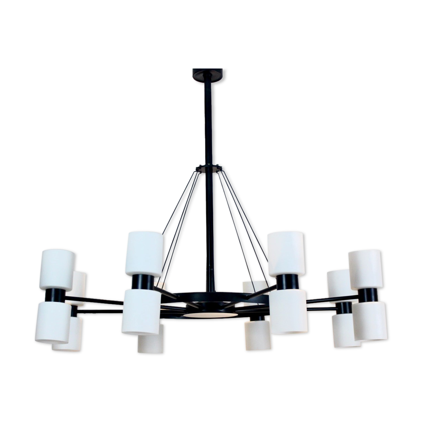 Zonnewende sixteen light chandelier by JW Bosman for Raak Amsterdam 1965