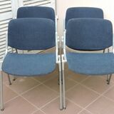 Series of 4 chairs DSC 106 Castelli by Piretti 1972