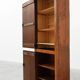 Tall rustic French monastery wardrobe in oak from the late 19th century
