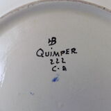 Numbered Henriot Quimper earthenware plate