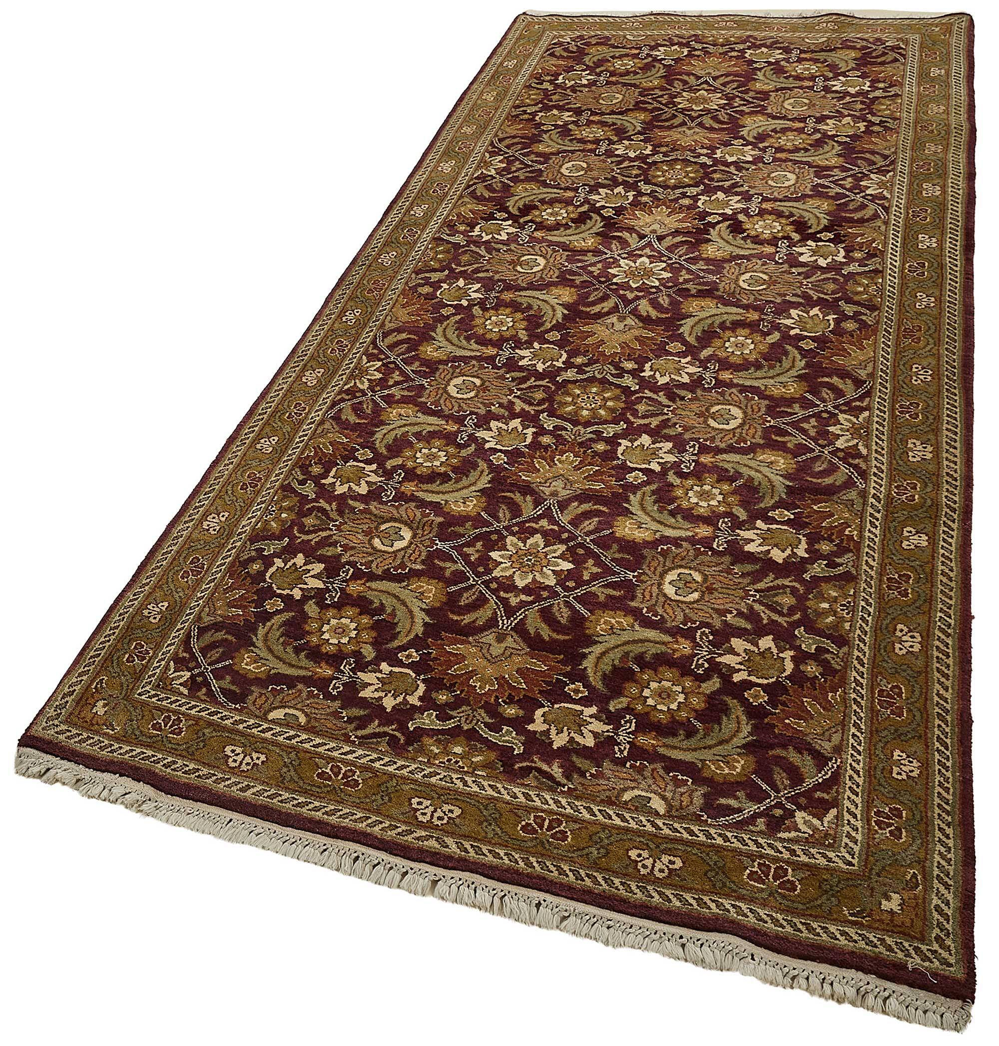 Turkish Handknotted Wool Oushak Rug 117 cm x 296 cm