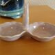 Pink porcelain salt cellars