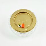 Mid-Century Diamond Glass Ceiling Light or Wall Light by H. Tynell, 1960s